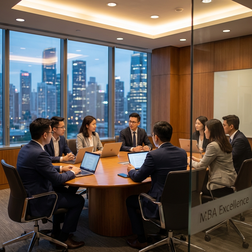 MBA Students in Strategy Session