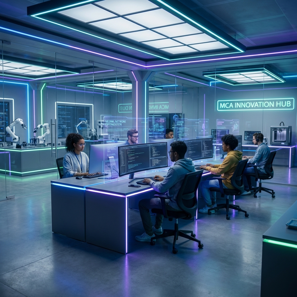 MCA Students in Innovation Lab